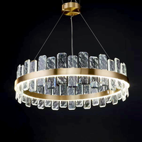 Lustre moderne en cristal de luxe pour salle à manger, lampe LED pour salon, éclairage suspendu 120W 220V 3CCT