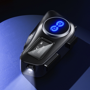 Casque de moto Y6X avec interphone mesh 4 voies, portée de 1000 m, lampe torche LED et étanchéité IP67 - Product Image 1