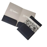 Carpeta de presentación A4 personalizada, Archivo Comercial de cartón impermeable con encuadernación de folletos plegados de papel recubierto en superficie
