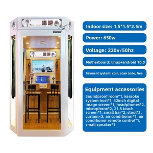 Mini Ktv Karaoke Booth Jukebox Operado por monedas Autoservicio Estudio de música Sala de canto Máquina expendedora Equipo de entretenimiento - Product Image 2