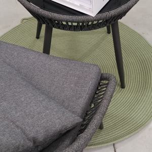 Tappeto di corda naturale artigianale moderno che irradia struttura tessuto solido motivo esterno adatto - Product Image 2