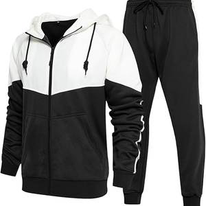 Conjunto de chándal con capucha para hombre, ropa deportiva informal, traje para correr, sudadera de manga larga y pantalones deportivos, conjunto de gimnasio y fitness - Product Image 1
