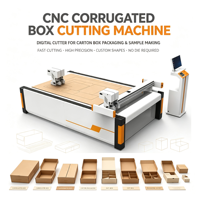 Machine de découpe de carton ondulé pour la fabrication d'échantillons de boîtes cadeaux, destinée à l'industrie de la livraison express