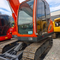 Excavadora Usada de Segunda Mano de Buen Rendimiento, 7.5 Toneladas, Mini Excavadora Hidráulica de Cadenas, Doosan DX75-9c DX75E-9C en Venta
