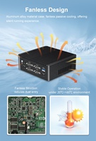 XCY Mini PC Intel J4125 N5000 2x GbE LAN 6X COM RS232/RS485 6X USB GPIO Soporte expandible SIM 4G WiFi Win10/11 Ubuntu