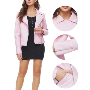 Veste en cuir pour femme de qualité supérieure, coupe élégante et ajustée, manteau tendance en cuir véritable doux, vêtements d'extérieur pour la collection automne-hiver - Product Image 3