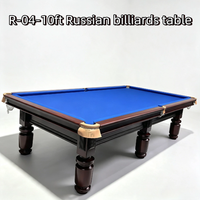 Mesa de Billar Rusa Stellarway OEM de 12 pies con Base de Pizarra, Bolsillos Estrechos y Madera Sólida para Centro de Entrenamiento Profesional
