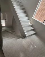 Dalles de pierre polies en granit G603 découpées sur mesure, dalles de pavage grises durables pour les sols d'hôtel