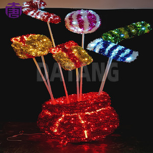 Luces navideñas LED 3D para exteriores IP65 de gran tamaño con diseño de bastón de caramelo para decoración de centros comerciales - Product Image 2