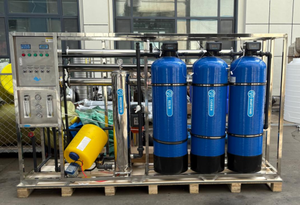 1500lph công nghiệp thẩm thấu ngược hệ thống lọc nước PLC bơm thép không gỉ FRP 220V động cơ cho xử lý nước tinh khiết - Product Image 4