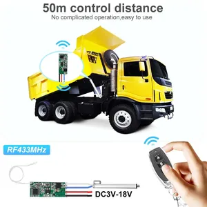 محرك محرك 12 فولت Mhz تيار مستمر ومفتاح وحدة تحكم للأمام والعكس وحدات تحكم wireeles RF بمحرك كهربائي عن بعد قضيب دفع المحرك - Product Image 2