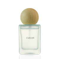 Flacon de parfum en verre de style fille mignon carré givré 30ML 50ML 100ML personnalisé avec bouchon