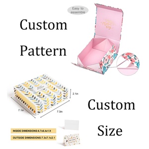 Custom Pattern Size Color Foldable <b>Magnetic</b> Closure Paper <b>Box</b> with Embossing Recyclable Custom Logo Printed for <b>Gifts</b> & Crafts - Product Image 1