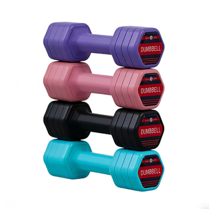 Women's Adjustable <strong>Weight</strong> Ergonomic Non-Slip Home Use Arm Muscle Training Dumbbell with ABS &amp; Zinc-Coated Steel <strong>Plate</strong> - Product Image 1