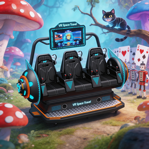 เครื่องเล่นเกม <span class=keywords><strong>VR</strong></span> <span class=keywords><strong>VR</strong></span> อุปกรณ์เพื่อความบันเทิงสำหรับธุรกิจ9D โรงภาพยนตร์จำลองที่มีอัตรากำไร80 9D - Product Image 1