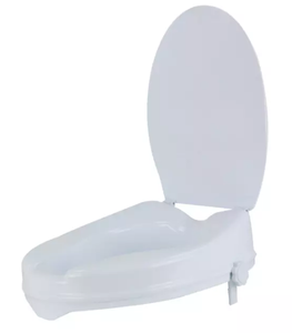 SUNCARE Asiento de inodoro elevado de plástico de 2 "con tapa <span class=keywords><strong>para</strong></span> personas con discapacidad - Product Image 2