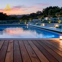Profilé de base en U en aluminium bleu océan pour garde-corps en verre, pour clôture de piscine sans cadre en verre trempé de 12 mm