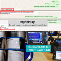 Cable de Fibra Óptica OEM en Carrete, Monomodo, Fibra Óptica Desnuda G652D G655 G657A1 G657A2 G657B3 G654 para Comunicaciones