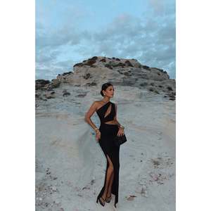Black Narcisa ODM Ball Gown Dress Glitter Embroidered Floor-Length Polyester Romantic Party Style Short Beading/<b>Appliques</b> XL - Product Image 3