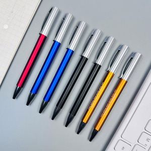 Bolígrafo de Plástico con Tinta Negra, para Oficina y Escuela, Multicolor, con Clip Metálico Plateado, Diseño Giratorio, para Regalo Promocional Empresarial - Product Image 2