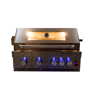 ห้องครัวกลางแจ้ง 66000 BTU/19.3 kw สแตนเลสในตัว 4 Burner เตาย่างพร้อมเตาอินฟราเรด - Product Image 1