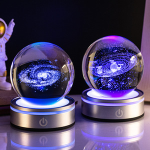 Veilleuse LED Globe de Cristal Écologique à Alimentation USB Faible, Conforme à la Règle de Limite de Puissance pour Dortoir, Idéale pour Bureau d'Étudiant et Éclairage Décoratif Personnel - Product Image 3