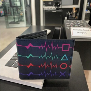 For New Style Short Nylon Open Portable Thread Game Hand Shank Bifold Coin <b>Wallet</b> with Zip Pocket Men's - Product Image 5