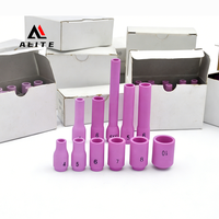 Buse à lentille de gaz en céramique d'alumine Alite TIG 13N08-13N10 4 # -8 #   Pièces de torche de soudage à l'arc à l'argon OEM rose avec garantie d'un an