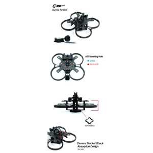 Kit de cadre Cineon C20 V2 de 2 pouces avec protections grises pour moteur brushless C145 Cinewhoop, tournage cinématique FPV Freestyle - Product Image 1