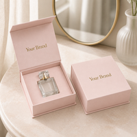 Boîte cadeau de parfum de luxe avec logo personnalisé, emballage rigide pour parfums avec insert en EVA pour les ensembles de beauté et de soins personnels