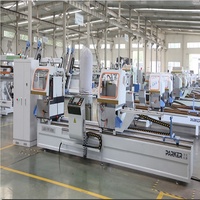Sierra de Corte de Doble Cabezal con Control CNC de Alta Precisión Parker 5.9KW 135X300MM para Perfiles de Aluminio, PVC y Acero Inoxidable