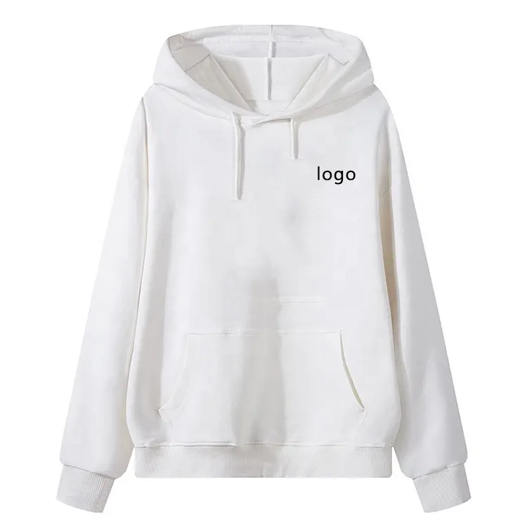 2021 Hoge Kwaliteit Wholesale Jongens Katoen Hoodies Leeg Wit Oversize Trui Sweatshirts Voor Dames Meisjes Fashion Street Wear