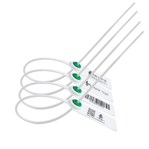 مورد ختم ختم البلاستيك بسحاب وربطة عنق من البلاستيك مع شعار مخصص - Product Image 3