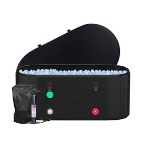 Bain de glace ovale gonflable de luxe, portable, pour la récupération, équipement d'entraînement et de thérapie intérieur/extérieur, qualité professionnelle - Product Image 3