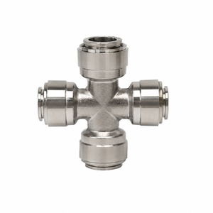 Raccord croisé 4 voies personnalisable YOD en acier inoxydable SUS 304/316L, connecteur rapide pour système de fluide, pièces et raccords pour filtre à eau RO - Product Image 2