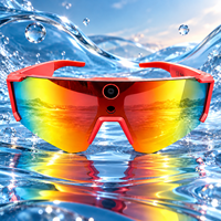 Lunettes de sport intelligentes, étanches IP68, caméra HD 4K |   Design enveloppant |   Lunettes intelligentes IA légères pour le cyclisme en extérieur