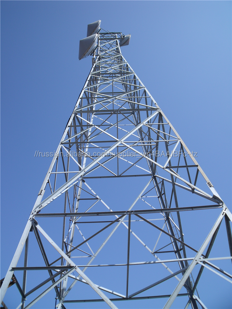 20 м 20 м 30 м 40 м 45 м 50 м 60 м четыре ноги стали Gsm Lte сотовая Телекоммуникация Bts антенна связь башня мачта