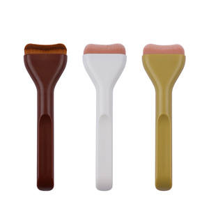 Mini Flat Head <b>Foundation</b> Brush Nylon Bristles Plastic Handle Seamless Face Base Makeup Tool - Product Image 5