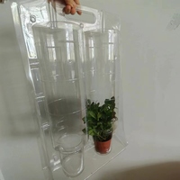 Emballage à clapet blister d'expédition de plantes personnalisé emballage jetable transparent en pvc pour animaux de compagnie boîte à clapet