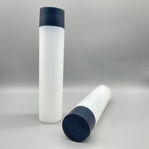 Flacon de luxe 250 ml en plastique HDPE mat cylindrique rond avec bouchon à disque pour gel <span class=keywords><strong>douche</strong></span>, shampoing et après-shampoing (8 oz) - Product Image 3