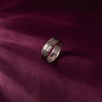 Bague de mariage personnalisée MaiYi en platine pour homme, bijoux en platine PT950, bagues en platine pour homme, bague de mariage