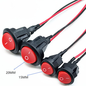 Interrupteur à bascule avec câblage 2/3/4 broches, marche-arrêt, marche-arrêt-marche, 6A 10A 16A 250V avec câble de longueur personnalisée - Product Image 3