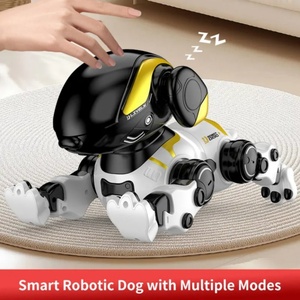 Robot chien intelligent éducatif en plastique SJY-LH-R1S, châssis coulissant à quatre roues, fonctionne sur piles, télécommande 2,4 GHz, 360° - Product Image 3