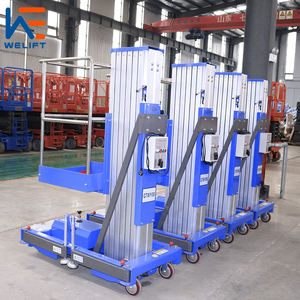 सस्ती कीमत 6एम 8एम 10एम पर्सनल लिफ्ट लैडर सिंगल मास्ट इलेक्ट्रिक लिफ्टिंग एल्युमीनियम अलॉय मैन लिफ्ट प्लेटफार्म - Product Image 3