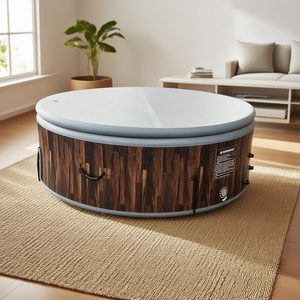 <span class=keywords><strong>Prix</strong></span> de gros <span class=keywords><strong>Jacuzzi</strong></span> <span class=keywords><strong>gonflable</strong></span> rond pour 4 personnes avec jets de massage, baignoire portable en drop stitch pour adultes - Product Image 2