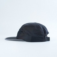 Casquette de camping non structurée à 5 panneaux, couleur personnalisée et logo brodé, visière incurvée, en nylon, unisexe, pour le sport