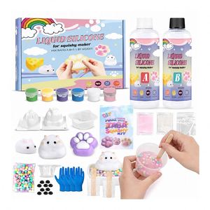 DIY Stress Relief Figure Maker Bundle <b>Silicone</b> Sealant Parts Paw Hamster Cheese Forms Pigments <b>Beads</b> Fuzzy Decoration - Product Image 6