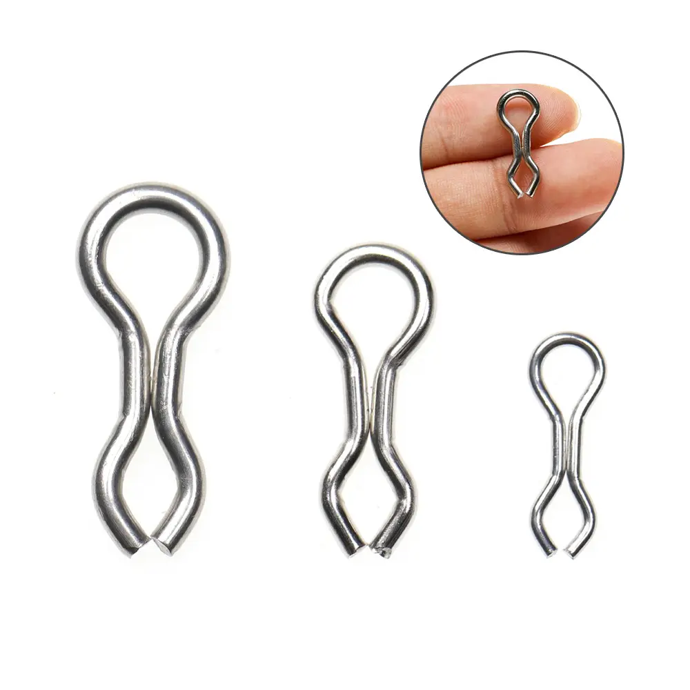 Stainless Steel DO-IT Mould Loops for Fishing Sinkers and Jigs Wire Eyelets Anti-corrsion Splay Rings S M L