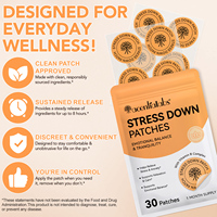 Patch Acentiallabs Patchs d'équilibre émotionnel privé avec complexe de vitamine B Patchs anti-stress biodégradables de couche supérieure