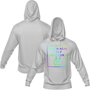 Custom Personalized Hoodie Men's 300 Grams French <b>Terry</b> Quick Dry Casual Sweatshirt With Pocket Design - Product Image 1